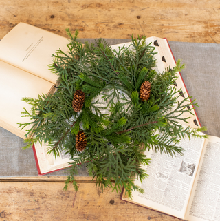 Mixed Pine Wreath with Pinecones - dolly mama boutique