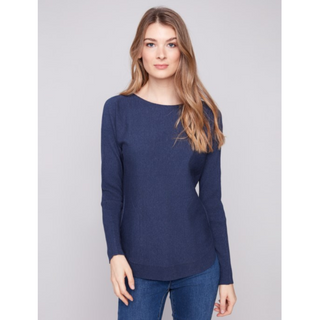 Boatneck Sweater with Pockets - dolly mama boutique