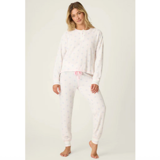 Waffle Knit Ski Jammie Set