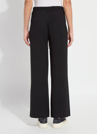 Odessa Reversible Knit Wide Leg Pant by Lysse in Black/Pearl Grey - view 6