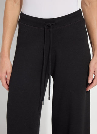 Odessa Reversible Knit Wide Leg Pant by Lysse in Black/Pearl Grey - view 3