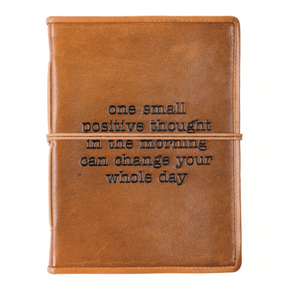 ”One Positive Thought” Leather Journal