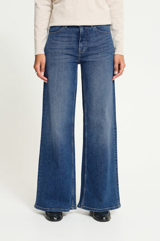 Twiggy Wide Leg Jean 30"L - Medium Blue