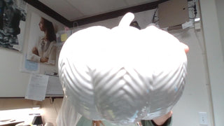 White Ceramic Embossed Pumpkins