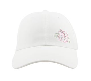 Rachel Cap with Crystal Hibiscus