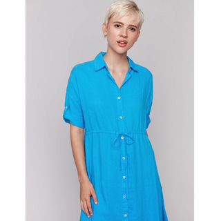 Button-Front Maxi Dress - dolly mama boutique