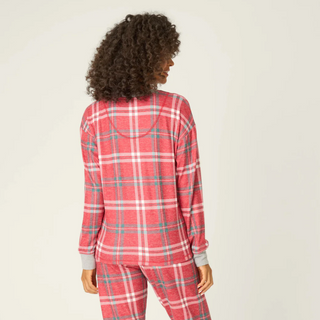 Plaid Crewneck Jammie Top