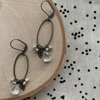 Oval Cluster Earrings - dolly mama boutique