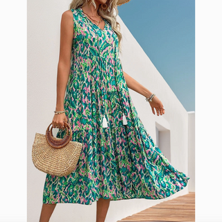 Sleeveless Maxi Boho Dress