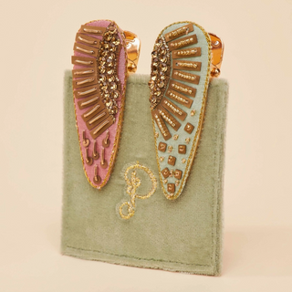 Jeweled Hair Clips - dolly mama boutique