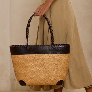Borneo Rattan Tote - dolly mama boutique