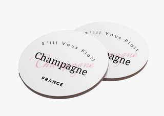 Champagne Coasters - dolly mama boutique