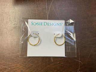 Gold Over Sterling Diamond Cut Endless Hoop Earrings