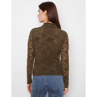 Lace Mock-Neck Top