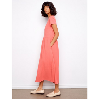 Crew-Neck Midi Dress - dolly mama boutique