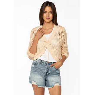 Knit Tie Bolero Sweater - dolly mama boutique