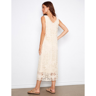 Crochet Sleeveless Maxi Dress - dolly mama boutique