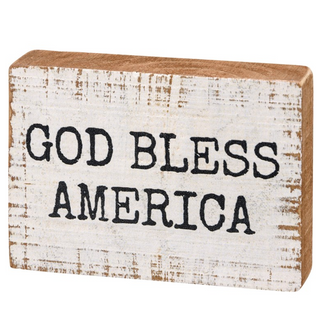 Block Sign "God Bless America" - dolly mama boutique