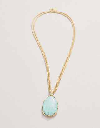 Coralie Long Necklace - Light Turquoise - view 2