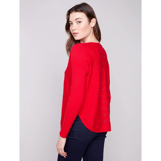 Boatneck Sweater with Pockets - dolly mama boutique