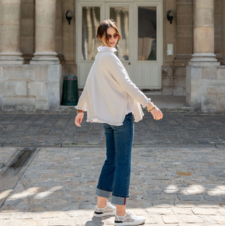 Catalina Ruffle Sweater - dolly mama boutique