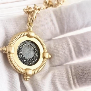 French Bee Coin Necklace - dolly mama boutique