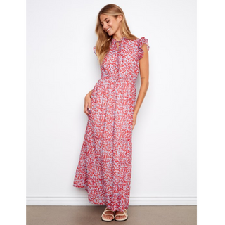 Floral Chiffon Maxi Dress - dolly mama boutique