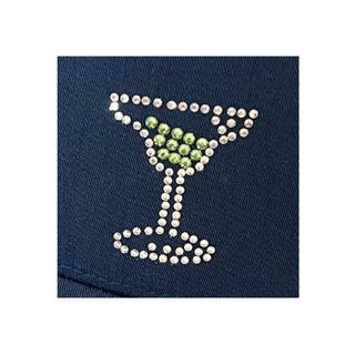 Kourtney Trucker Hat with Crystal Margarita Glass - dolly mama boutique
