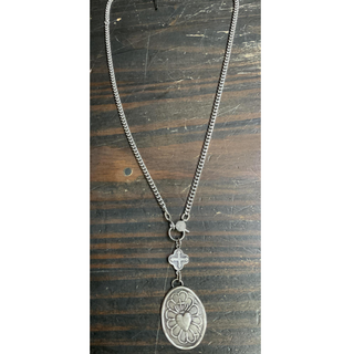 Sacred Heart Pendant with Diamond Charm