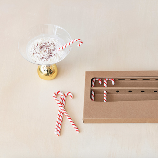 Glass Candy Cane Stir Sticks - dolly mama boutique