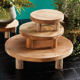 Lida Teak Stands - dolly mama boutique