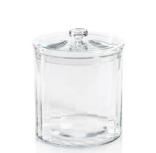 Optic Glass Jar - dolly mama boutique