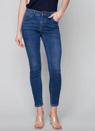 Indigo Denim with Ankle Zip - dolly mama boutique