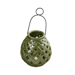 Bamboo Lattice Lantern - Small - dolly mama boutique