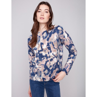 Printed Reversible Sweater - dolly mama boutique