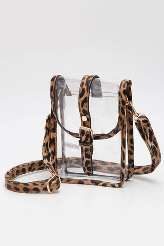 Clear Stadium Bag with Buckle Detail