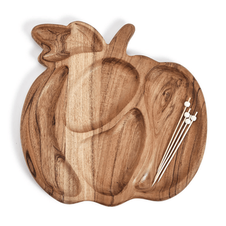 Pumpkin Serving Board with Picks - dolly mama boutique