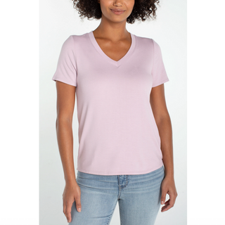 Short Sleeve V-Neck Tee - dolly mama boutique