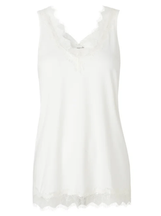 V-Neck Tank with Lace