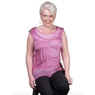 Arianna Sleeveless Silk Top - dolly mama boutique