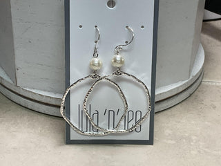 Hammered Hoop Earring