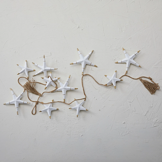 Paper Mache Star Garland - dolly mama boutique