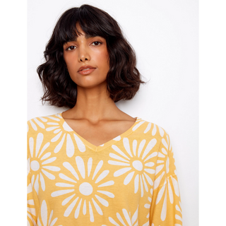 Reversible Daisy V-Neck Sweater - dolly mama boutique