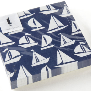 Beverage Napkins - Sailboats