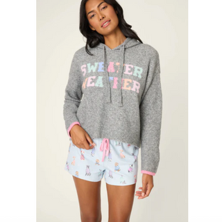 “SWEATER WEATHER” Hooded Pullover