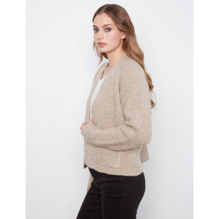 Front Flap Cardigan with Pockets