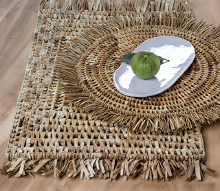 Fringed Placemat - Rectangle - dolly mama boutique