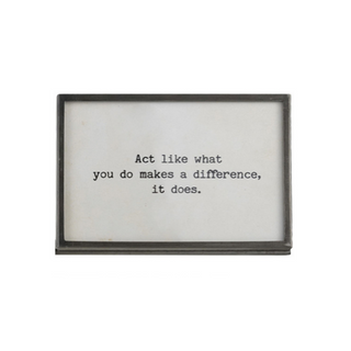 Gunmetal Framed Signs - dolly mama boutique