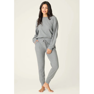 Thermal Cross Stitch Pajama Set - dolly mama boutique
