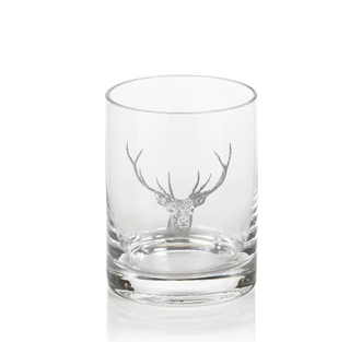 Stag-Head Old Fashioned Glass CH-3897 - dolly mama boutique